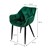 Matstol set med 2 st Dark Green Velvet Cover med metallben inkl. monteringsmaterial ML-Design