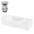 Håndvask inkl. pop-up afløb uden overløb 44,5x25,5x12 cm hvid keramik ML design