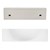 Lavabo ovale con foro per rubinetto a destra 44,5x25,5x12 cm Ceramica bianca ML design