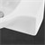 Ovalt tvättställ kranhål vänster 44,5x25,5x12 cm vit keramik ML design