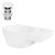 Washbasin incl. pop-up waste without overflow 37.5x19x14 cm white ceramic ML design