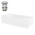 Lavabo con scarico a scomparsa senza troppopieno 51x25x13 cm ceramica bianca ML design