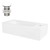 lavabo incl. vidage sans trop-plein 51x25x13 cm blanc en céramique ML-Design