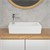 Lavabo 51x25x13 cm in ceramica bianca ML Design