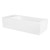 lavabo incl. vidage sans trop-plein 51x25x13 cm blanc en céramique ML-Design