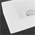 Lavabo grifo cuadrado derecha 40x18,5x10 cm cerámica blanca ML-Design
