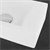 Lavabo foro per rubinetto quadrato a sinistra 40x18,5x10 cm in ceramica bianca ML-Design