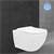 Flush rimless wall-hung toilet with nano coating 52x36x34 cm White ceramic ML design