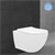 Spülrandloses Hänge-WC mit Nano Beschichtung 49,5x36x39 cm Weiß aus Keramik ML-Design