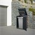 Garbage can box for 1 ton up to 240 liters anthracite / rust look steel / corten steel ML-Design