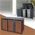 Trash can box for 3 tons up to 240 liters anthracite / rust look steel / Corten steel ML-Design