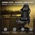 Gamingstol med udtrækkelig fodstøtte 2D-armlæn Sort/Camuflage i imiteret læder ML-Design