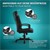 Gamingstuhl mit Wippfunktion breite Sitzfläche Schwarz aus Kunstleder ML-Design