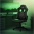 Gamingstol med gungfunktion bred sits svart/grönt konstläder ML-Design