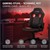 Gamingstuhl mit Wippfunktion breite Sitzfläche Schwarz/Rot aus Kunstleder ML-Design