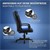 Gamingstuhl mit Wippfunktion breite Sitzfläche Schwarz/Blau aus Kunstleder ML-Design