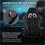 Gaming Chair with RGB Lighting &amp; Bluetooth Boxes Black Faux Leather ML Design