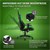 Gaming Chair with RGB Lighting &amp; Bluetooth Boxes Black/Green Faux Leather ML Design
