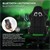 Gamingstuhl mit RGB Beleuchtung & Bluetoothboxen Schwarz/Grün aus Kunstleder ML-Design