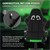 Gamingstuhl mit RGB Beleuchtung & Bluetoothboxen Schwarz/Grün aus Kunstleder ML-Design