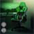 Gamingstol med RGB-belysning och Bluetooth-boxar Svart/Grön i konstläder ML-Design