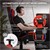 Gamingstuhl mit RGB Beleuchtung & Bluetoothboxen Schwarz/Rot aus Kunstleder ML-Design