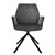 Swivel dining chair with armrest &amp; backrest anthracite velvet ML design
