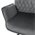 Swivel dining chair with armrest &amp; backrest anthracite velvet ML design
