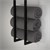 Towel rail 15x15x80 cm black steel ML design