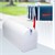 ML-Design US Mailbox mit aufrichtbarer Fahne in rot, weiß, aus Aluminium