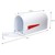 ML-Design US Mailbox mit aufrichtbarer Fahne in rot, weiß, aus Aluminium
