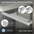 Toalheiro autocolante sem furos com 3 almofadas adesivas 39 cm prata aço inoxidável design ML