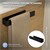 Towel rail without drilling with 2 adhesive pads 22 cm black aluminum ML design