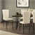 Chaise de salle à manger set de 4 pièces taupe avec revêtement en velours et pieds métalliques Chaise de cuisine ML-Design