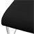 Sæt med 2 udhængte spisebordsstole med ryglæn i sort kunstlæder ML-Design