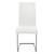 Conjunto de 2 cadeiras de jantar cantilever com encosto em pele branca ML-Design