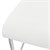 Matstol utskjutande set om 2 med ryggstöd vit konstläderklädsel ML-Design