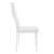 Étkezocsoport Asztalcsoport 4 szék és 1 asztal fehér PU borbol, fém lábakkal ML design