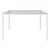 Grupo de comedor Grupo de mesa 4 sillas y 1 mesa blanca en cuero PU con patas de metal diseño ML