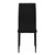 Spisegruppe Bordgruppe 4 stole og 1 bord i sort PU-læder med metalben ML-design