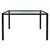 Grupo de jantar Grupo de mesa 4 cadeiras e 1 mesa em couro PU preto com pernas de metal Design ML