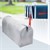 ML-Design US Mailbox mit aufrichtbarer Fahne in rot, beton-optik, aus Aluminium