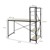 B-Ware bureau met geïntegreerd schap 120x60x121,5 cm eiken ML design