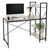 B-Ware bureau met geïntegreerd schap 120x60x121,5 cm eiken ML design