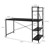 Scrivania B-Ware con ripiano integrato 140x60x121,5 cm nero ML design