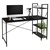 Desk with integrated shelf 140x60x121.5 cm Carbon ML design