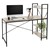 Desk with integrated shelf 140x60x121.5 cm oak ML design