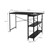 B-Ware bureau L-vorm aan beide zijden monteerbaar 120x89x75 cm zwart met legplank ML-Design