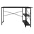 B-Ware bureau L-vorm aan beide zijden monteerbaar 120x89x75 cm zwart met legplank ML-Design