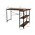 B-Ware bureau L-vorm aan beide zijden monteerbaar 120x89x75 cm donkerbruin met legplank ML-Design